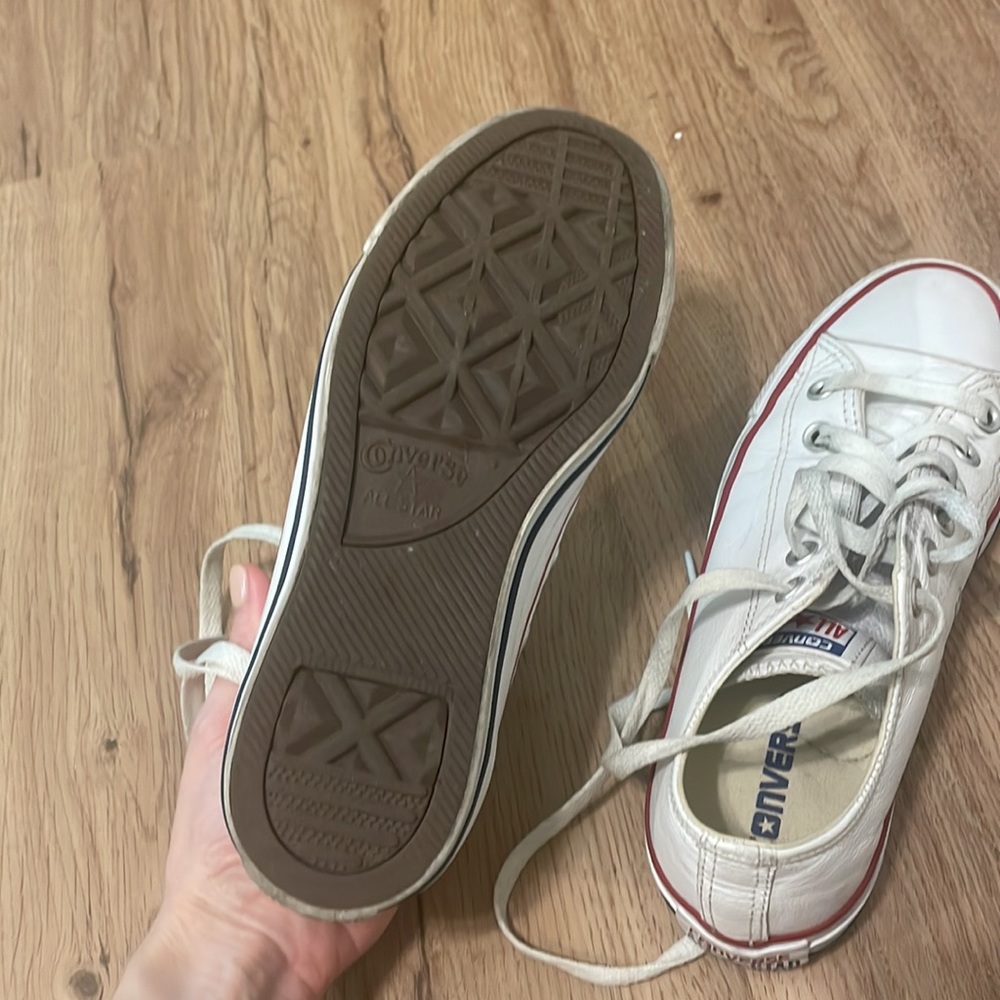 White Leather Chucks - Picture 7 of 7